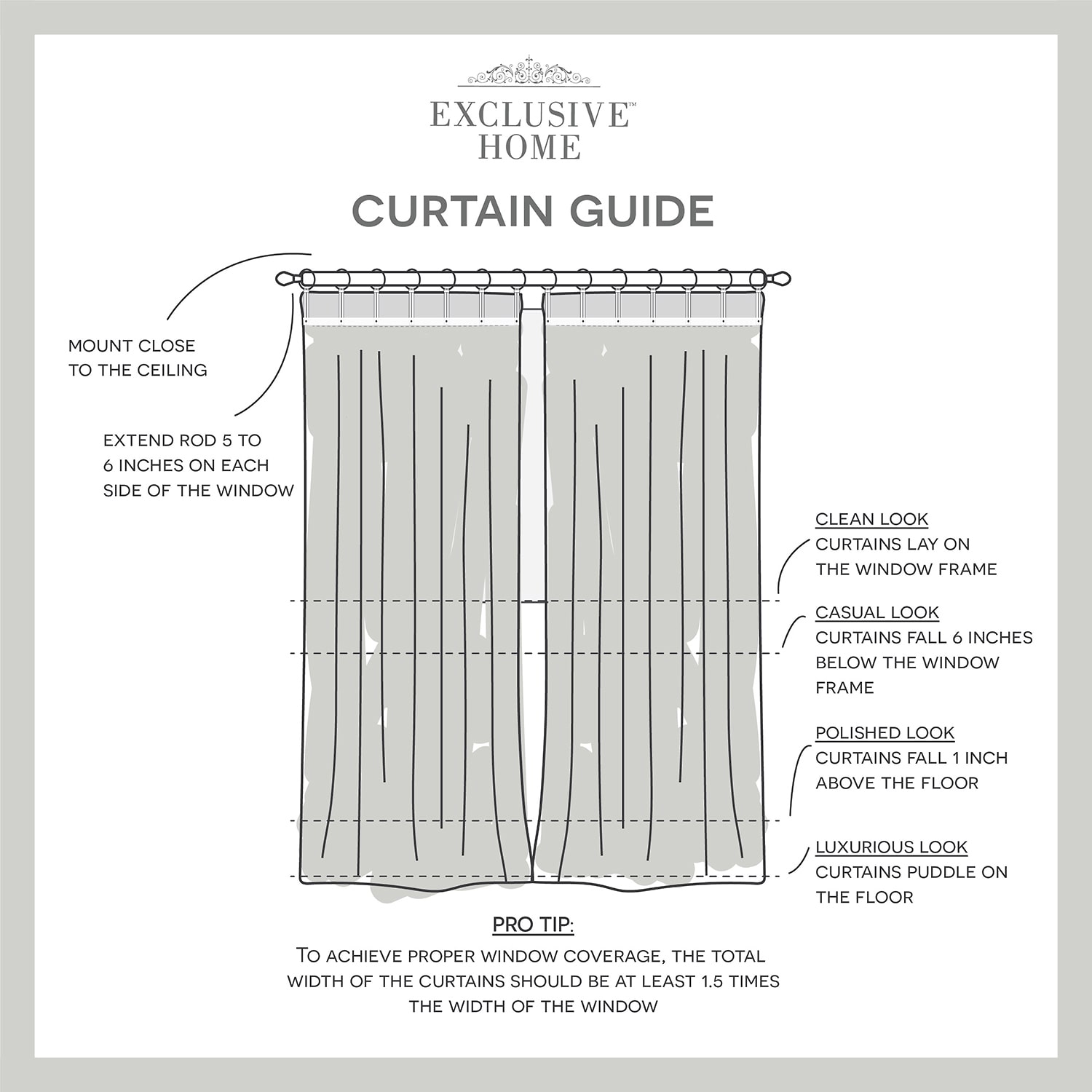 Exclusive Home Curtains Hawkins Ring Top Sheer Set of 2 Curtain Panel