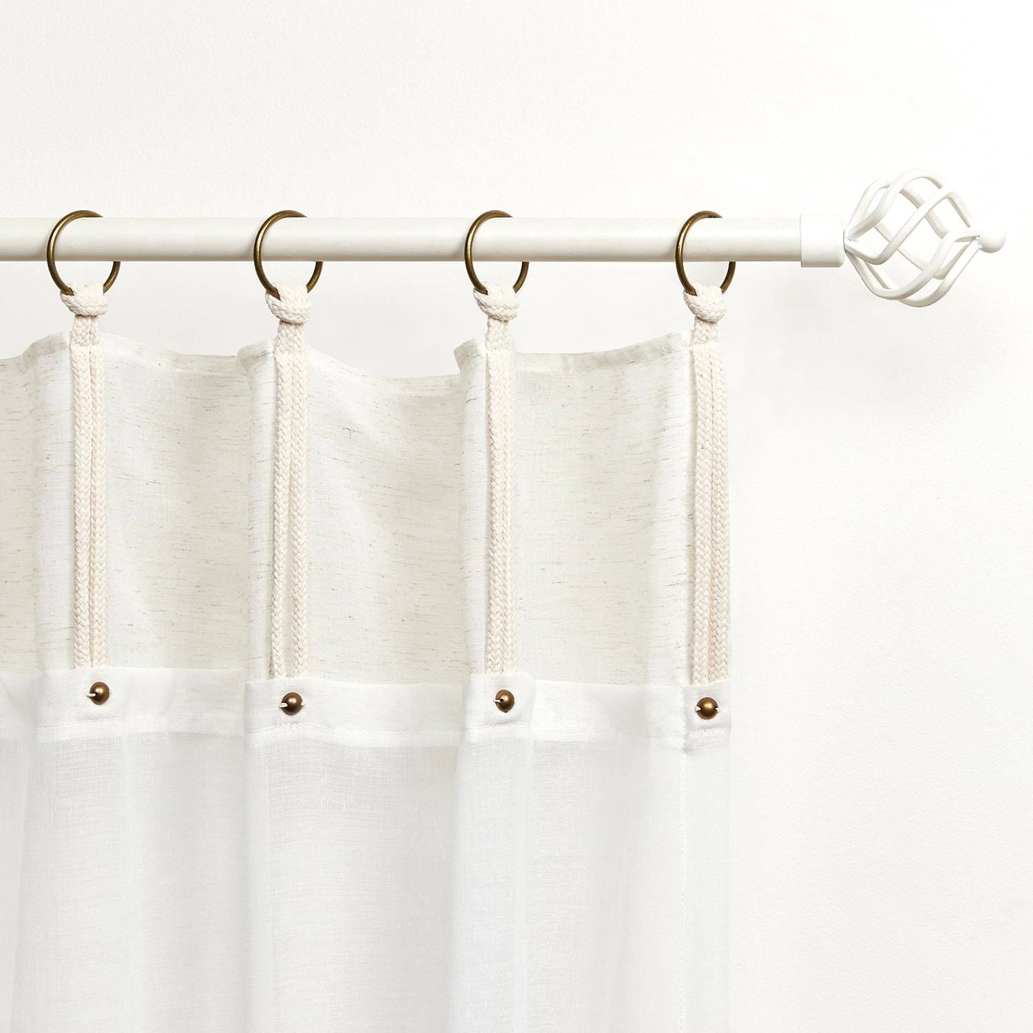 Exclusive Home Curtains Hawkins Ring Top Sheer Set of 2 Curtain Panel