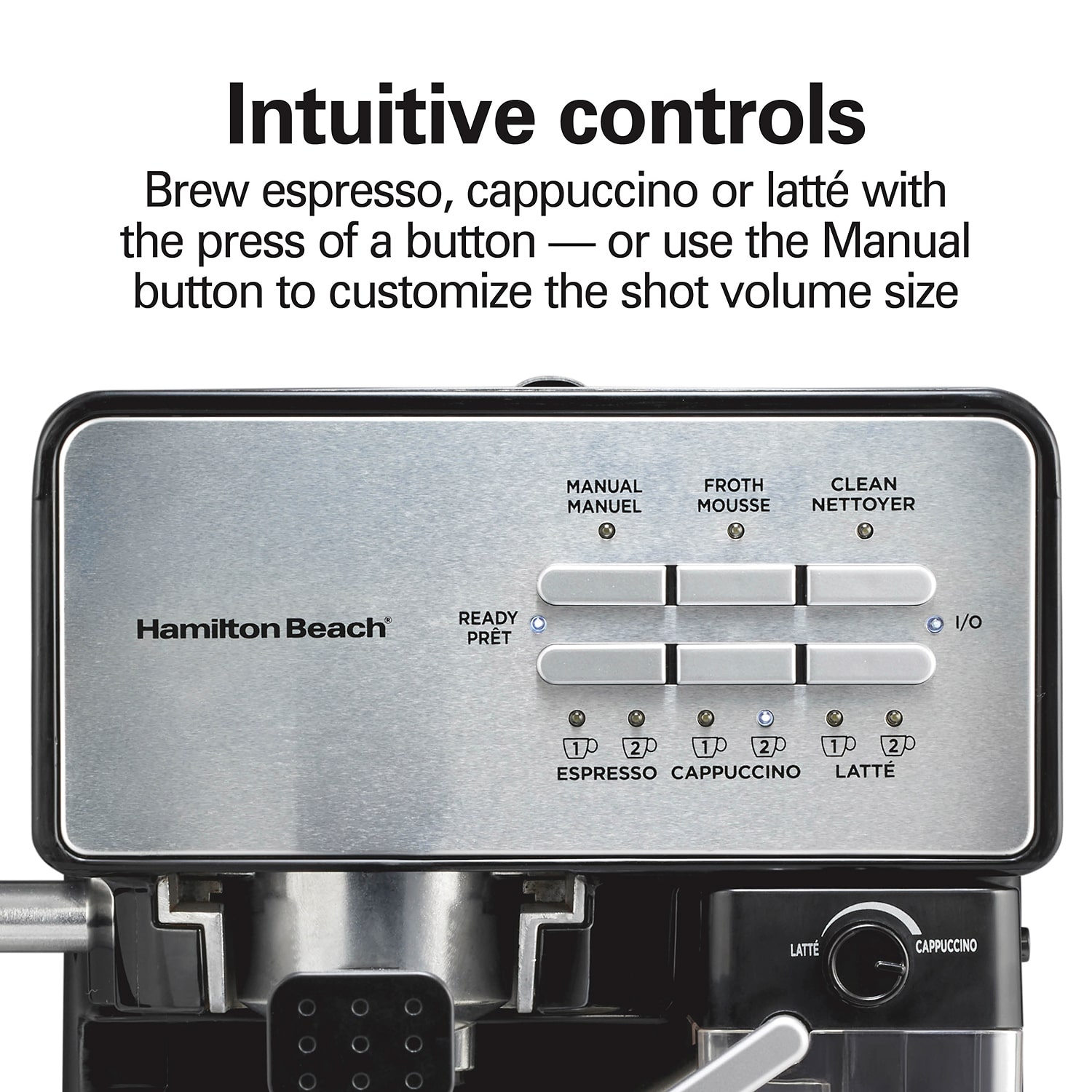 Hamilton Beach Slide & Lock Espresso Machine