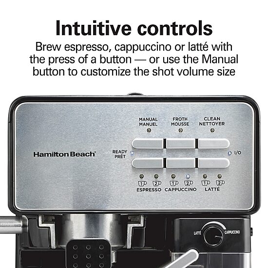 Hamilton Beach Slide & Lock Espresso Machine