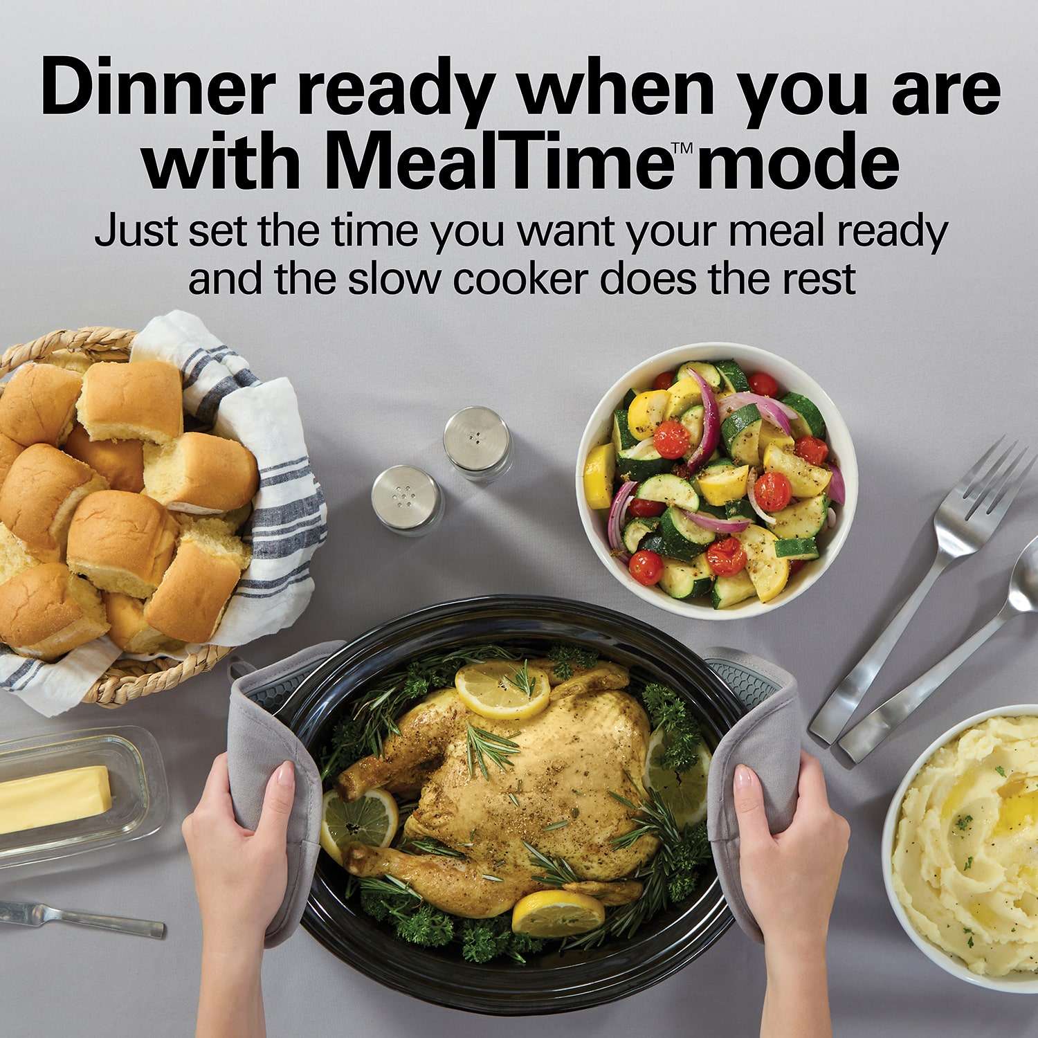 Hamilton Beach Ready, Set, Dinner 6 Qt Slow Cooker
