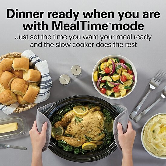 Hamilton Beach Ready, Set, Dinner 6 Qt Slow Cooker