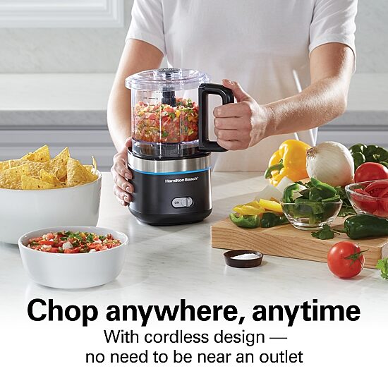 Hamilton Beach Lithium Ion 4 Cups Food Processor