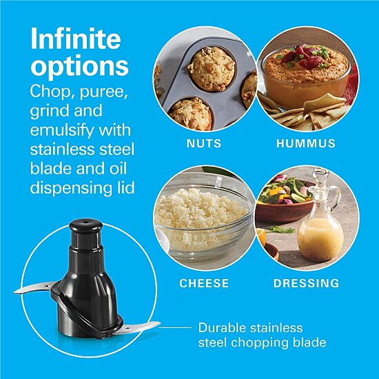 Hamilton Beach Lithium Ion 4 Cups Food Processor