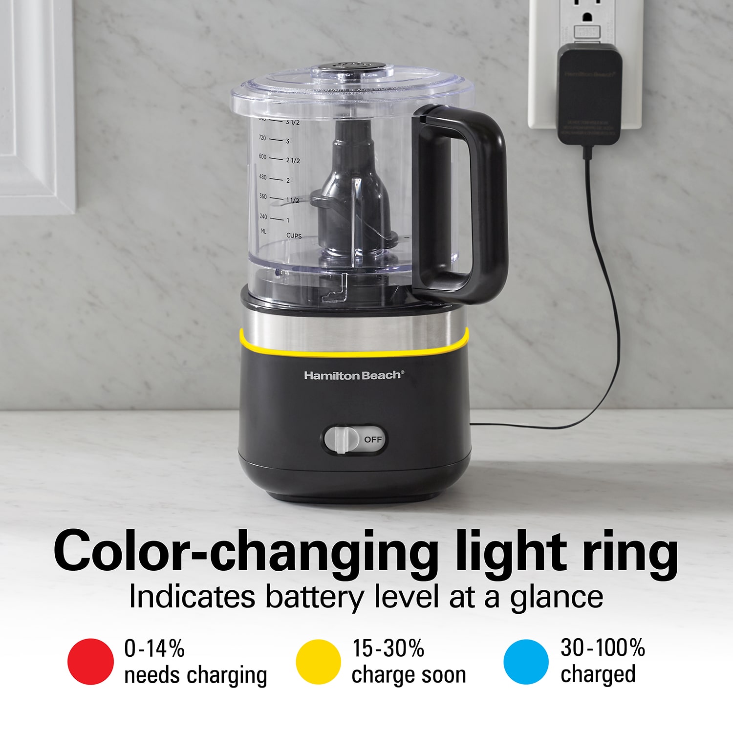 Hamilton Beach Lithium Ion 4 Cups Food Processor