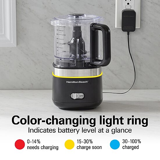 Hamilton Beach Lithium Ion 4 Cups Food Processor