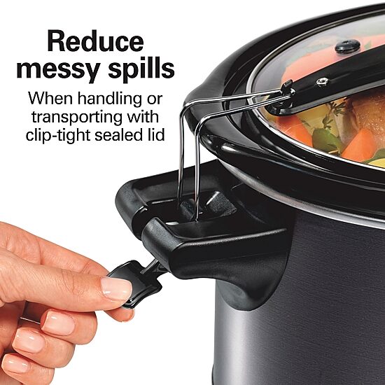 Hamilton Beach Stay Or Go 7 Qt Programmable Slow Cooker