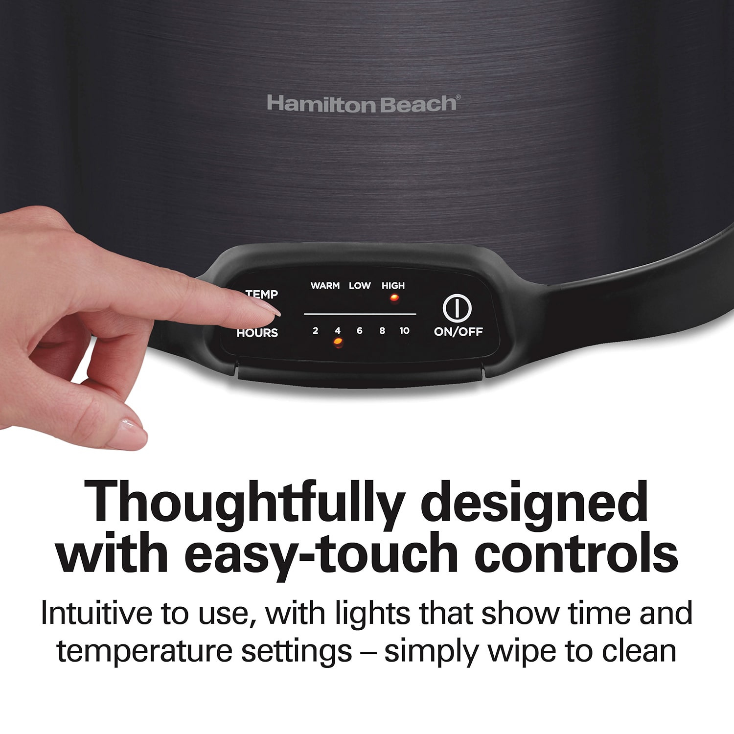 Hamilton Beach Stay Or Go 7 Qt Programmable Slow Cooker