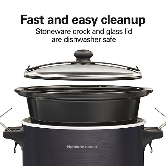 Hamilton Beach Stay Or Go 7 Qt Programmable Slow Cooker