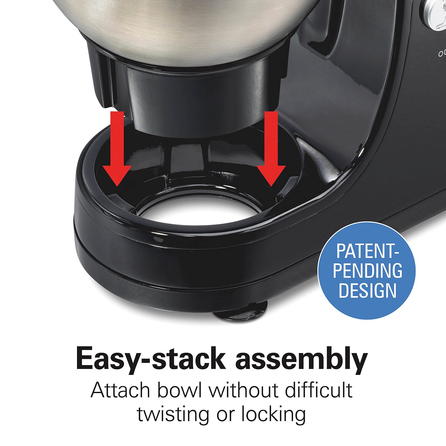 Hamilton Beach Stack & Scrape 4 Qt Stand Mixer