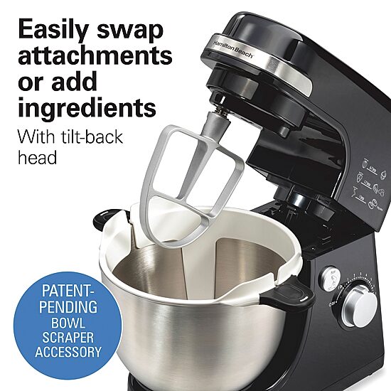Hamilton Beach Stack & Scrape 4 Qt Stand Mixer
