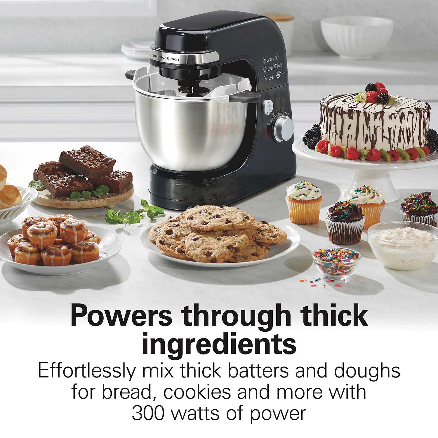 Hamilton Beach Stack & Scrape 4 Qt Stand Mixer