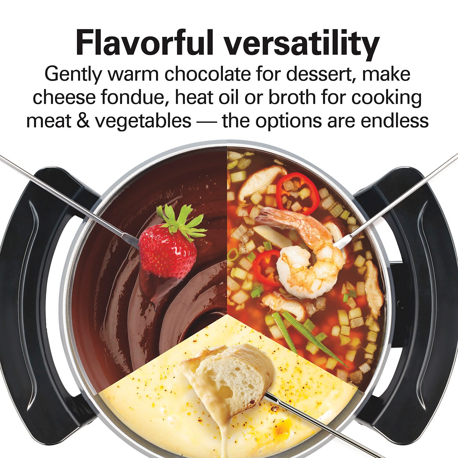 Hamilton Beach 6-pc. Stainless Steel Non-Stick Fondue Pot