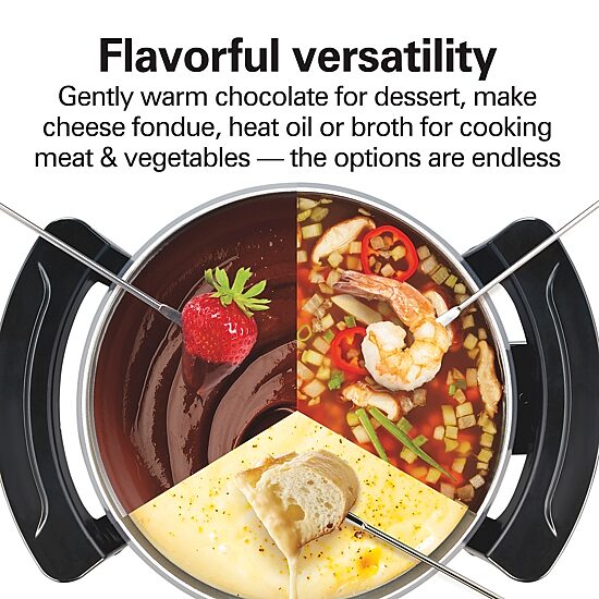 Hamilton Beach 6-pc. Stainless Steel Non-Stick Fondue Pot