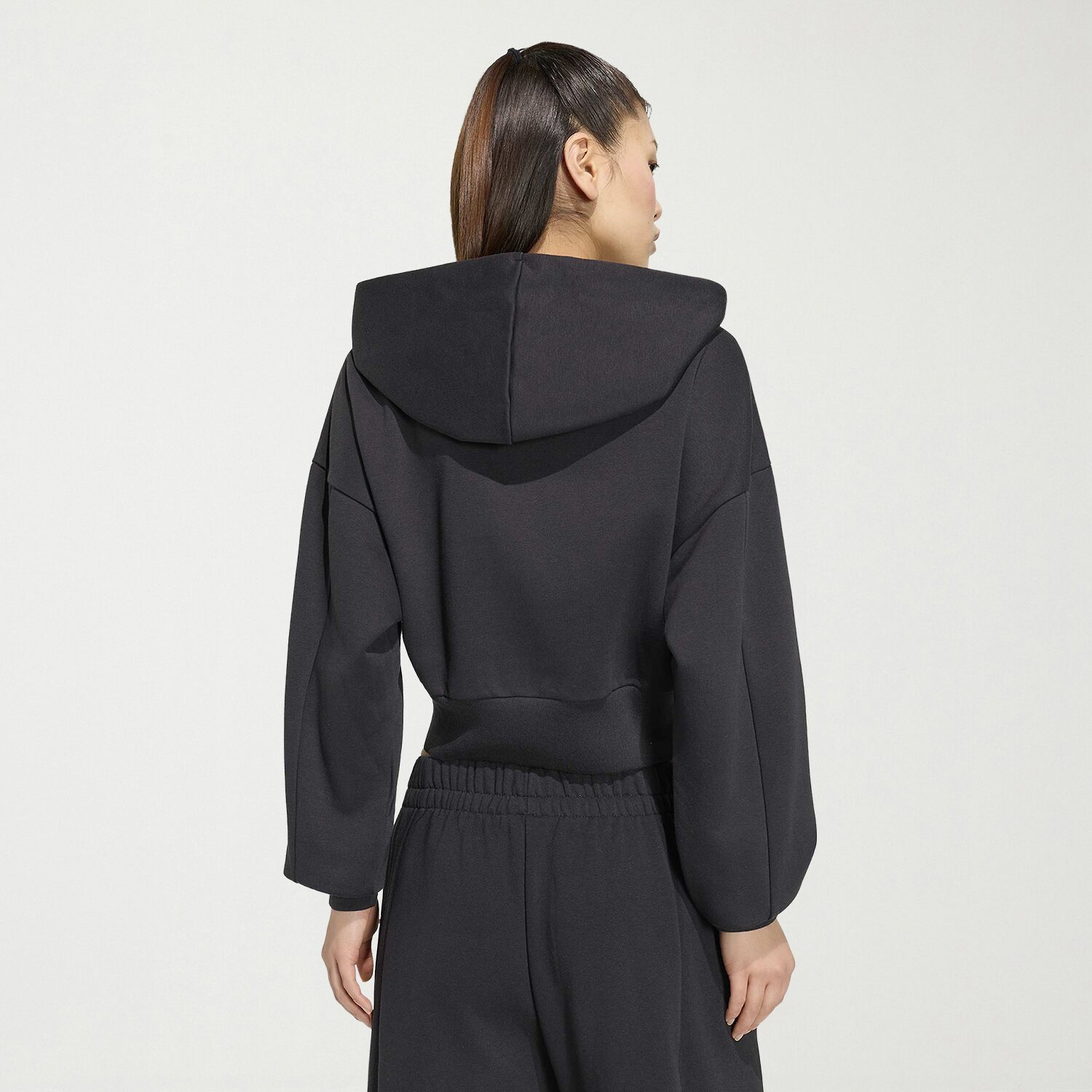 adidas Womens Long Sleeve Fleece Zipper Hoodie