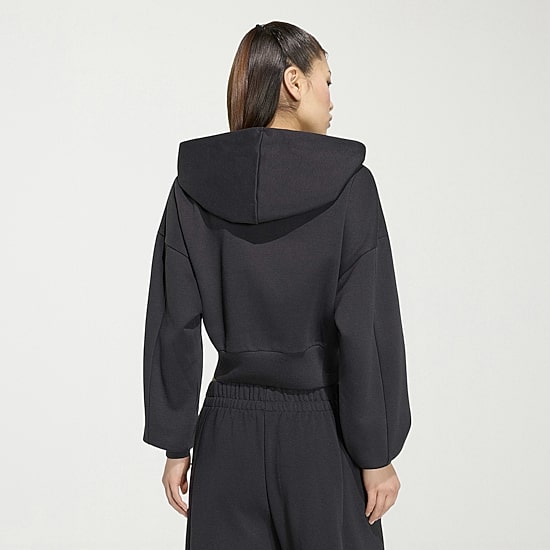 adidas Womens Long Sleeve Fleece Zipper Hoodie