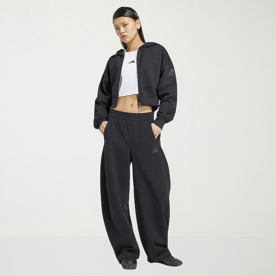 adidas Womens Long Sleeve Fleece Zipper Hoodie
