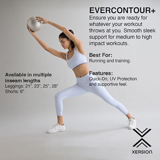 Xersion EverContour+ Womens Square Neck Active Tank Top