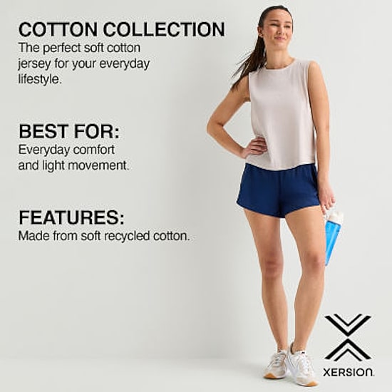 Xersion Womens Crew Neck Sleeveless Active Tank Top