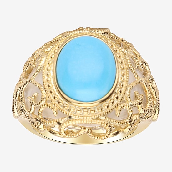 LIMITED QUANTITIES  Genuine Turquoise Scroll Ring