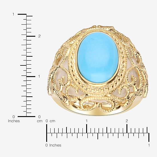 LIMITED QUANTITIES  Genuine Turquoise Scroll Ring