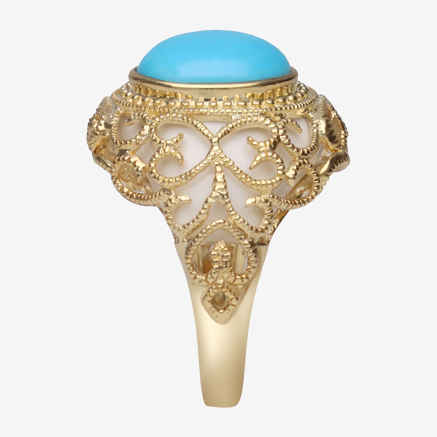 LIMITED QUANTITIES  Genuine Turquoise Scroll Ring