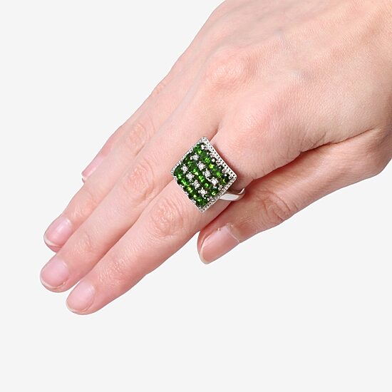 LIMITED QUANTITIES Chrome Diopside Sterling Silver Ring