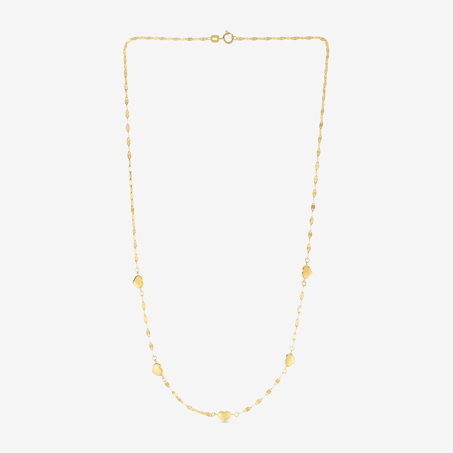 Gold Addiction Womens 14K Gold 18 Inch Chain Necklace