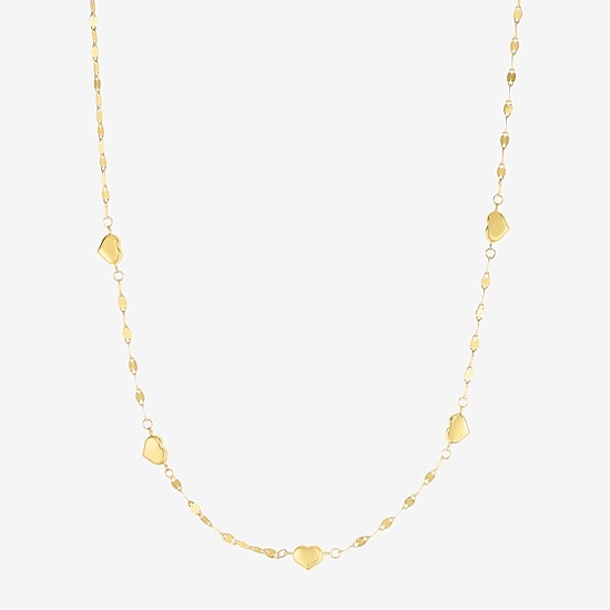 Gold Addiction Womens 14K Gold 18 Inch Chain Necklace