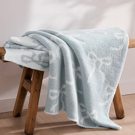 Truly Soft Cozy Bow Reversible Throw