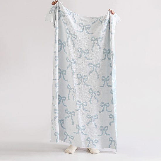Truly Soft Cozy Bow Reversible Throw