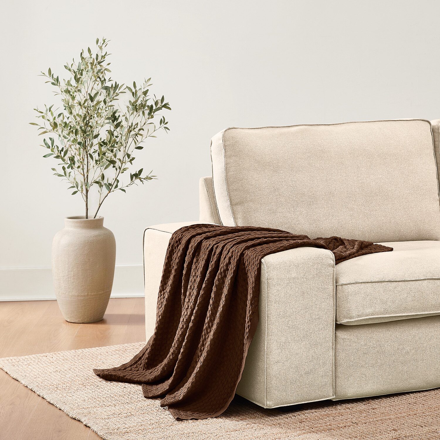 Brooklyn Loom Cotton Waffle Throw