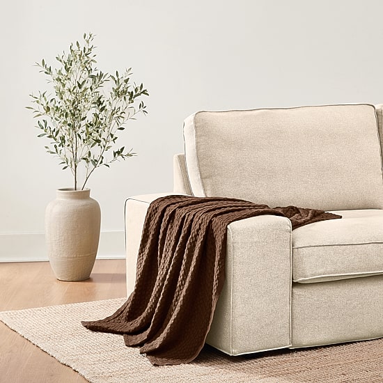 Brooklyn Loom Cotton Waffle Throw