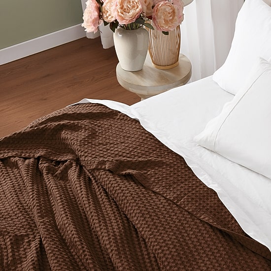 Brooklyn Loom Cotton Waffle Throw