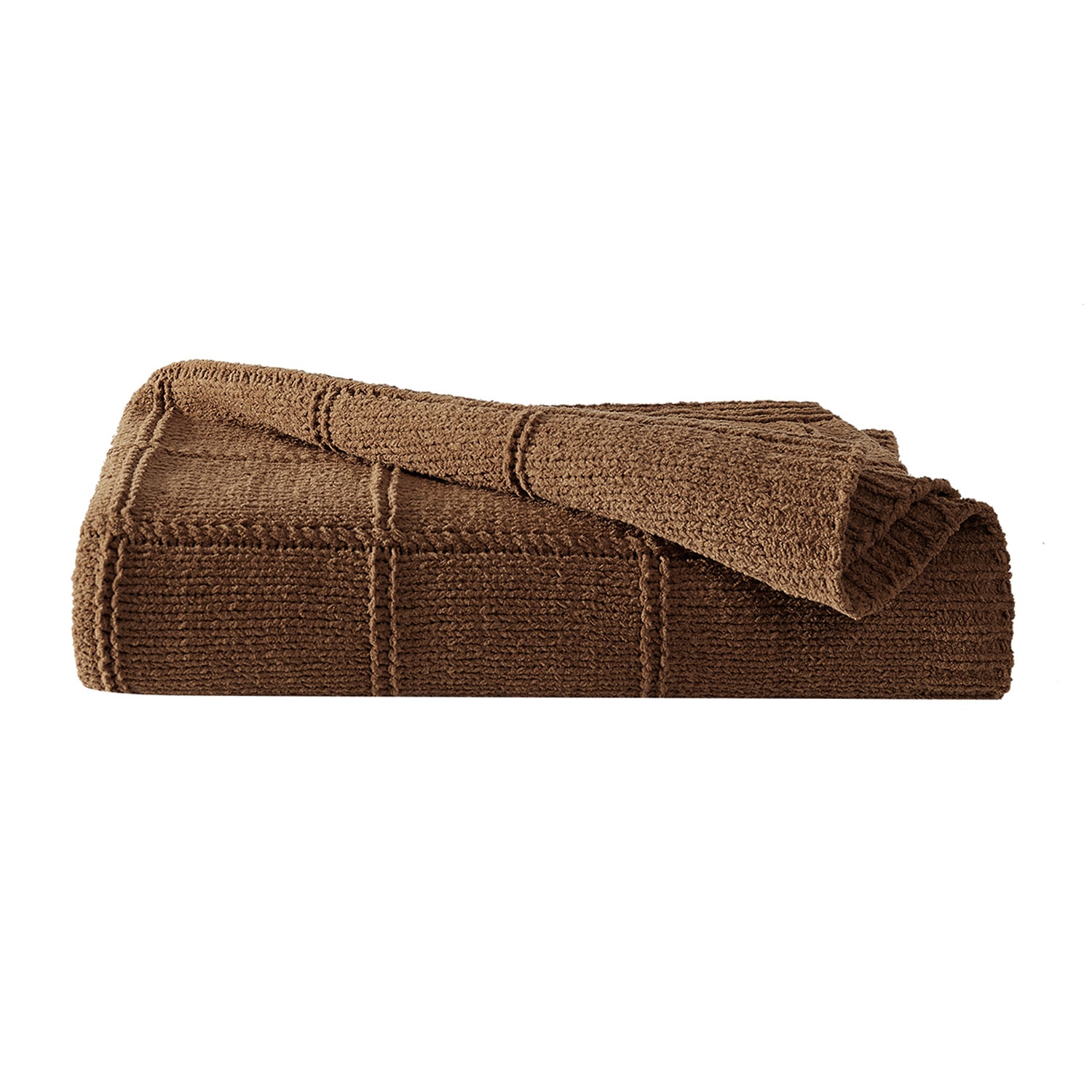 Brooklyn Loom Grid Chenille Knit Throw