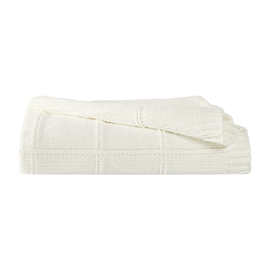 Brooklyn Loom Grid Chenille Knit Throw