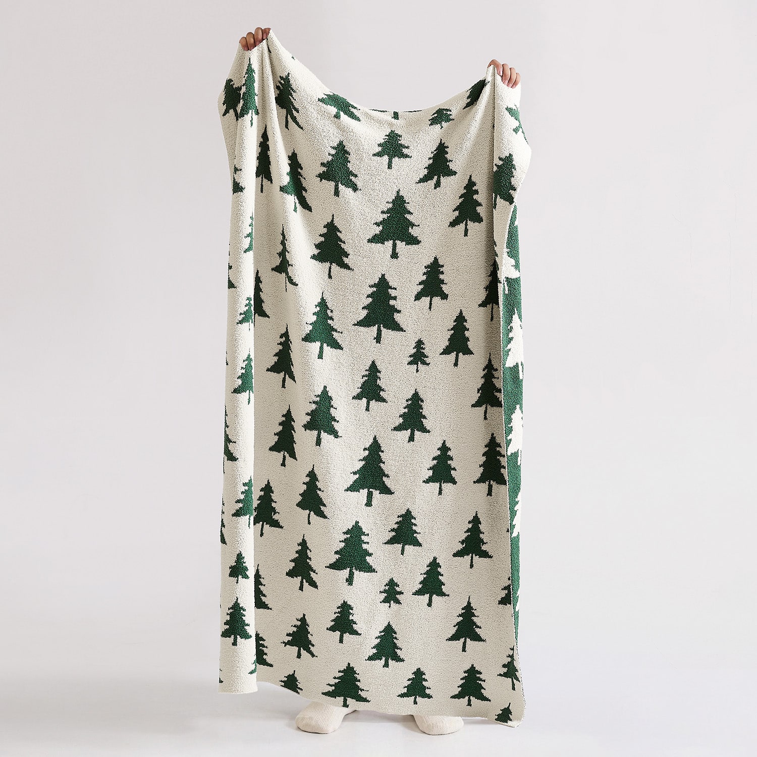 Truly Soft Cozy Evergreen Reversible Throw