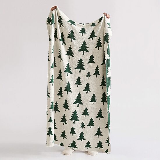 Truly Soft Cozy Evergreen Reversible Throw
