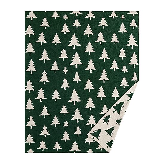 Truly Soft Cozy Evergreen Reversible Throw