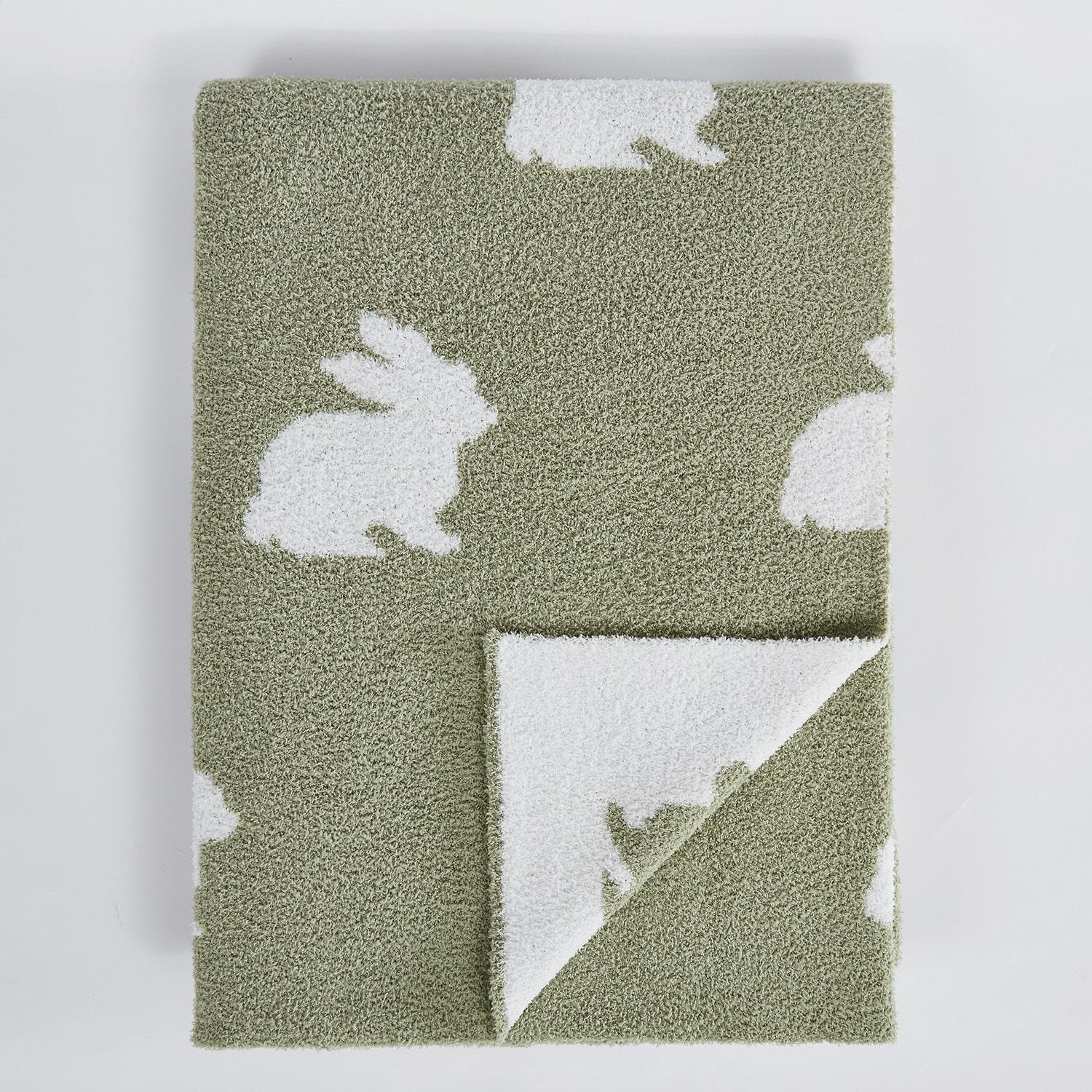 Truly Soft Cozy Bunny Rabbit Reversible Throw