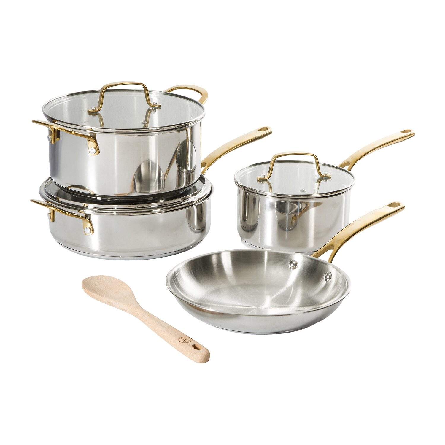 Martha Stewart Marlysse Stainless Steel 8-pc. Cookware Set