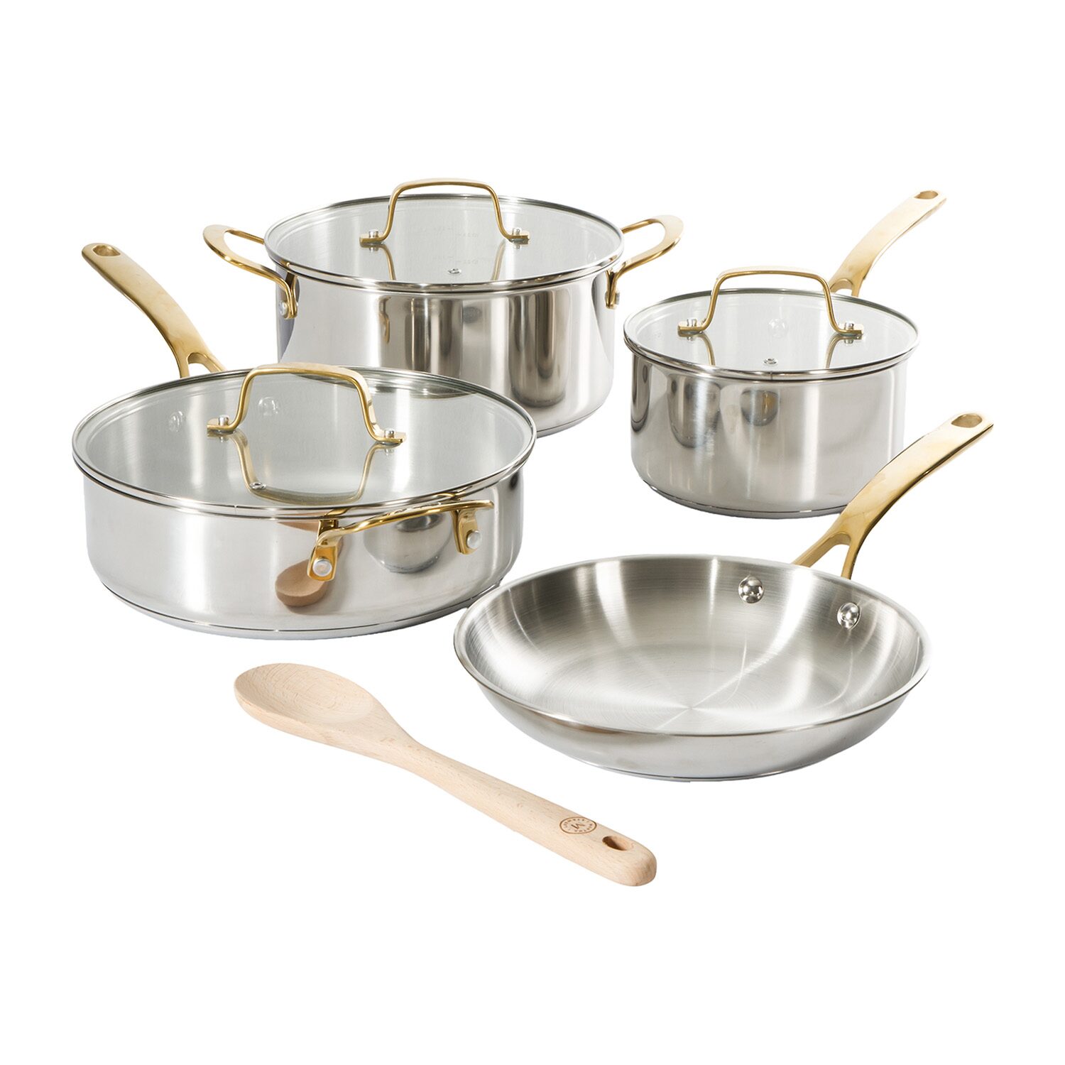 Martha Stewart Marlysse Stainless Steel 8-pc. Cookware Set