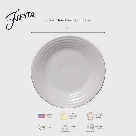 Fiesta Classic Rim 4-pc. Luncheon Plate