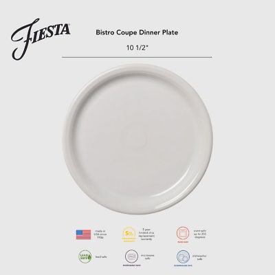 Fiesta Bistro Coupe 4-pc. Dinner Plate