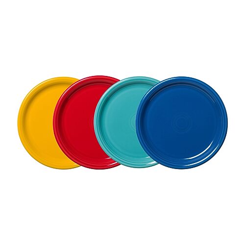 Fiesta Bistro Coupe 4-pc. Dinner Plate In Multi