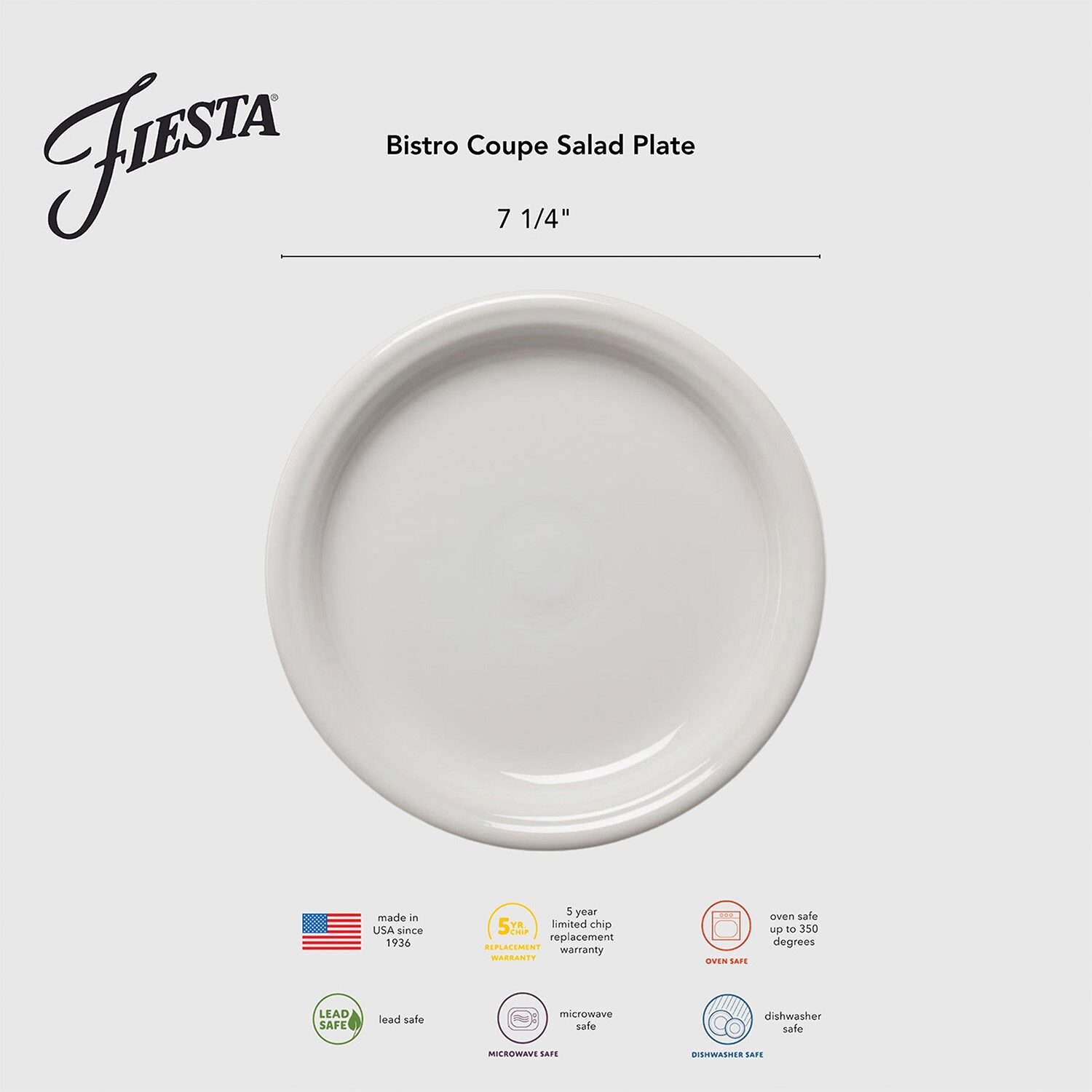 Fiesta Bistro Coupe 4-pc. Salad Plate