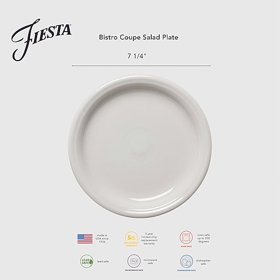 Fiesta Bistro Coupe 4-pc. Salad Plate