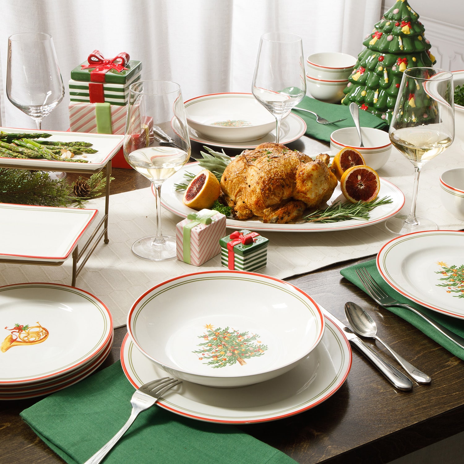 Martha Stewart Manor Rimmed 4-pc. Dinner Plate