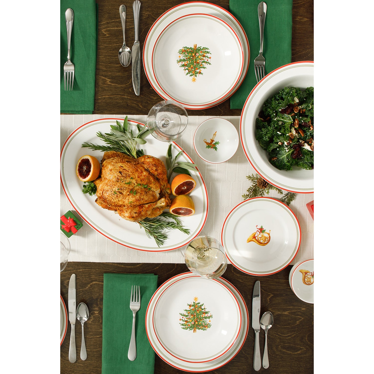 Martha Stewart Manor Rimmed 4-pc. Dinner Plate