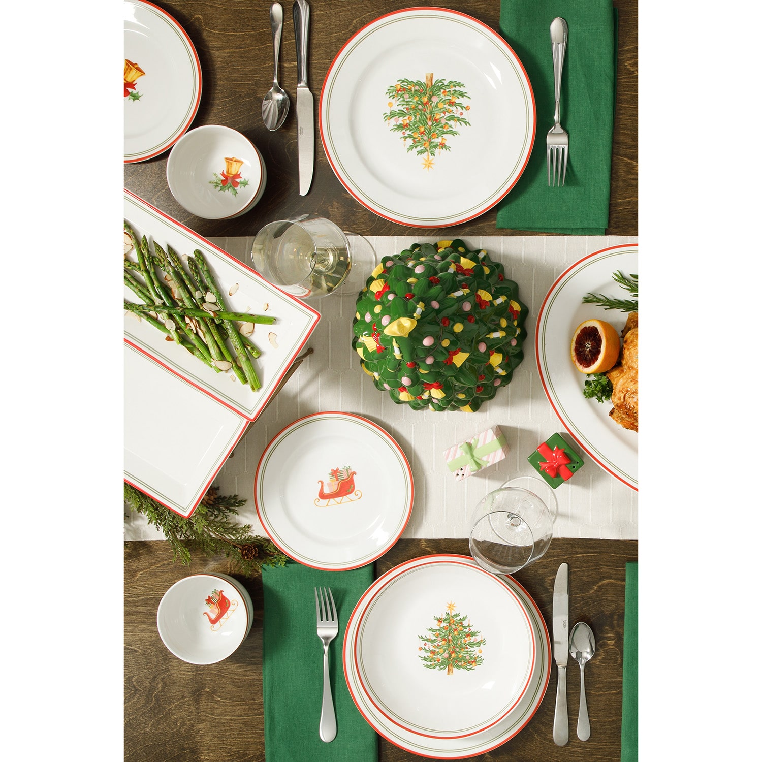 Martha Stewart Manor Rimmed 4-pc. Dinner Plate